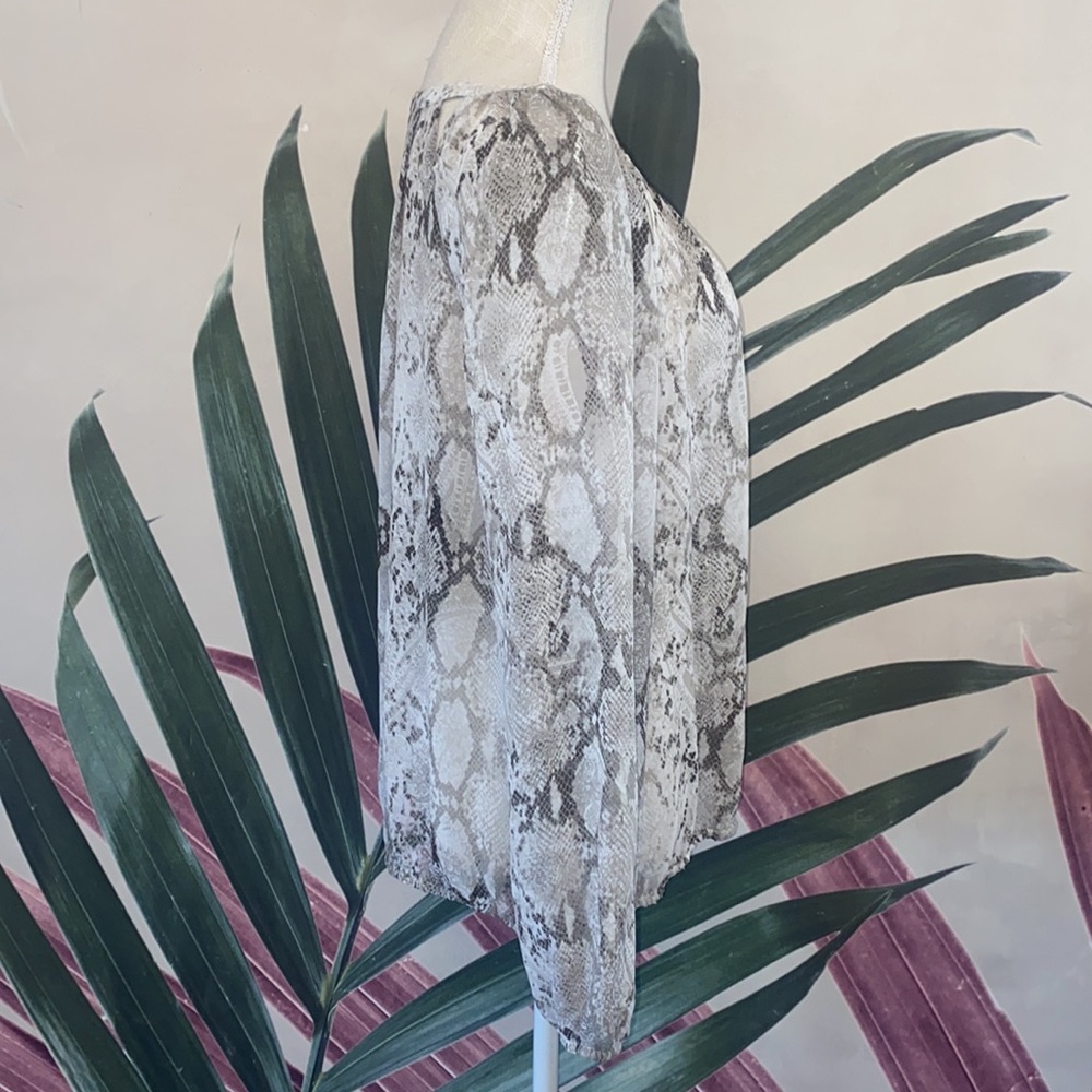 Jennifer Lopez Python Cut Out Blouse - image 5